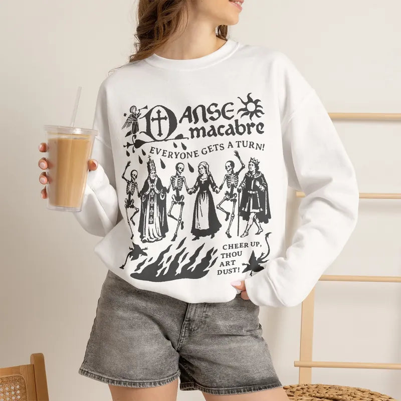Danse Macabre Sweatshirt, worn
